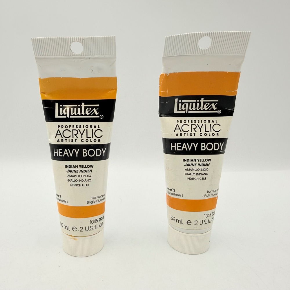 Liquitex Professional Heavy Body Acrylic Paint Indian Yellow 59ml 2oz 2 Tubes